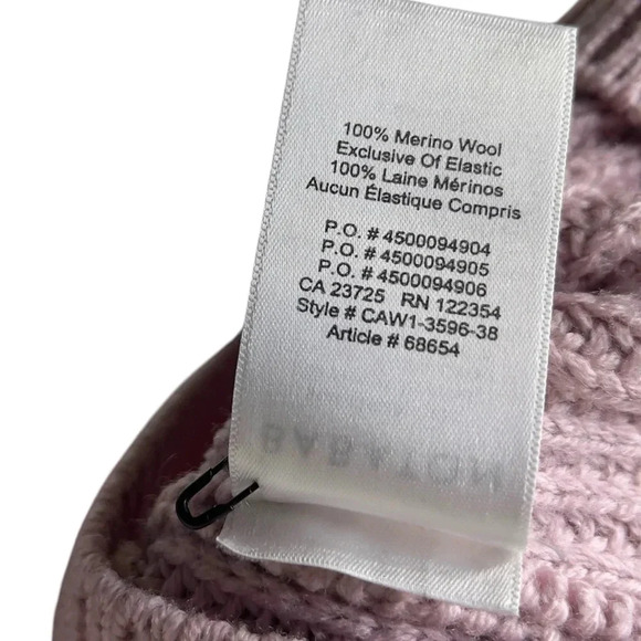 Aritzia Babaton Valadon Balloon Sleeve pink oversized V-Neck sweater size XXS - Picture 7 of 10